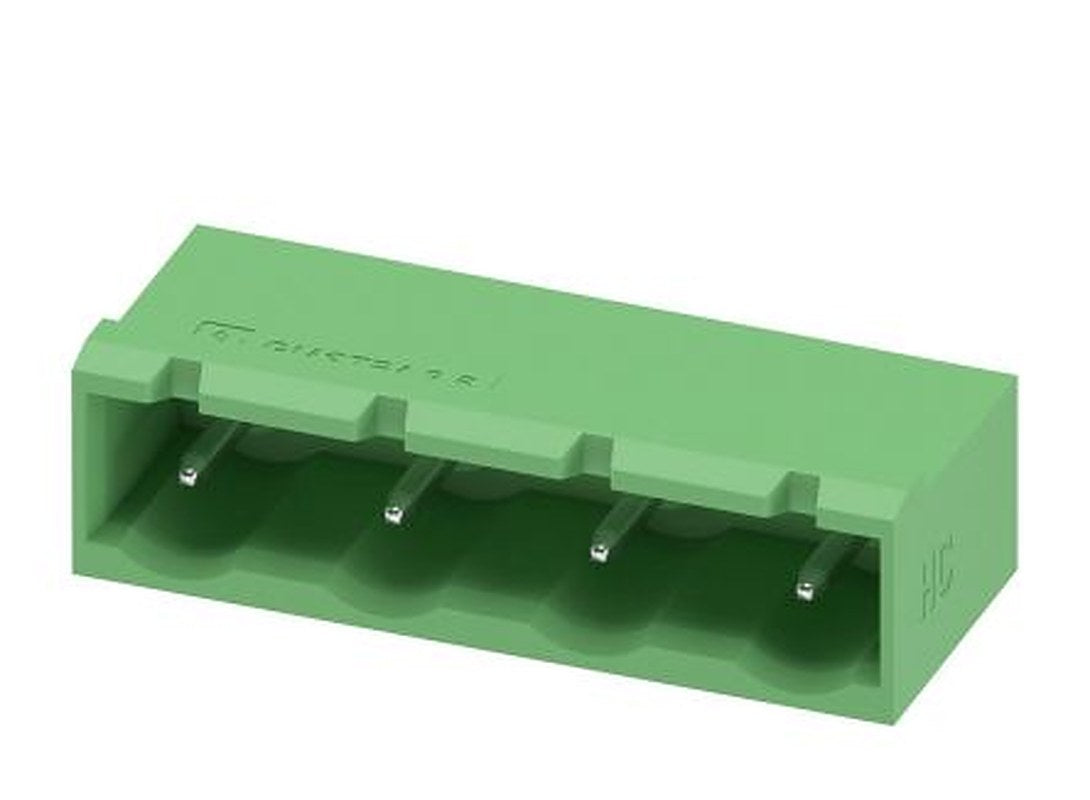 Phoenix Contact GMSTBA 2.5 HC/ 4-G-7.62 Series Pluggable Terminal Block, 4-Contact, 7.62 mm Pitch, 1 Row, 1728879