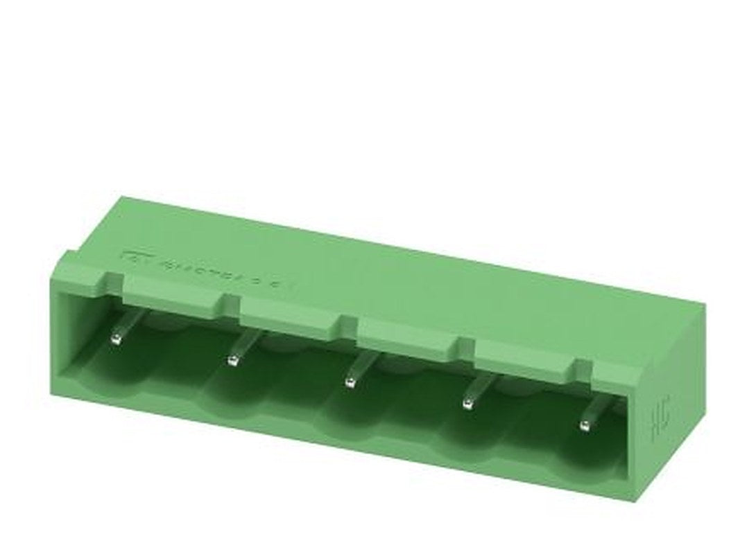 Phoenix Contact COMBICON GMSTBA Series Pluggable Terminal Block, 5-Contact, 7.62 mm Pitch, 1 Row, 1728882