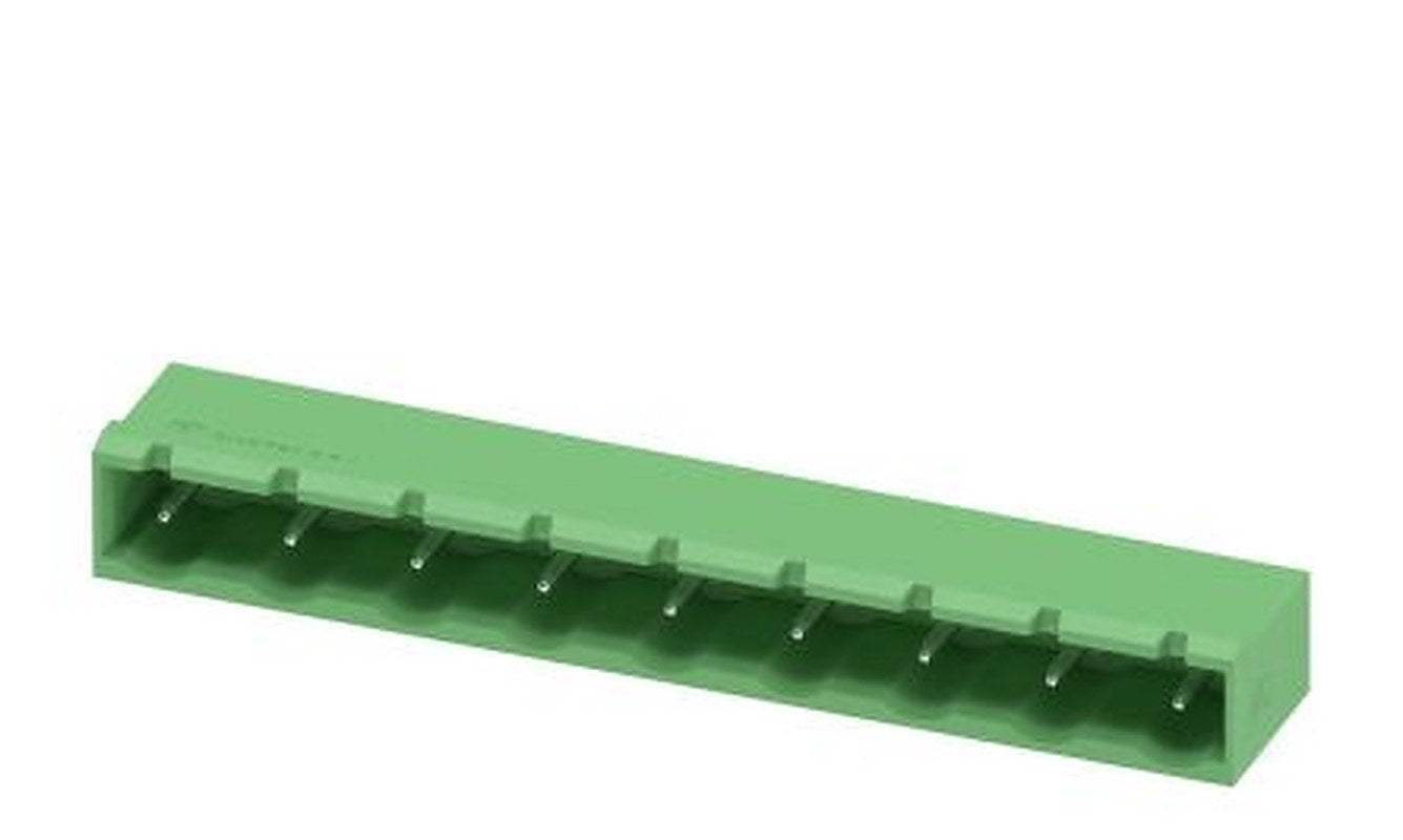 Phoenix Contact GMSTBA 2.5 HC/ 9-G-7.62 Series Pluggable Terminal Block, 9-Contact, 7.62 mm Pitch, 1 Row, 1728921