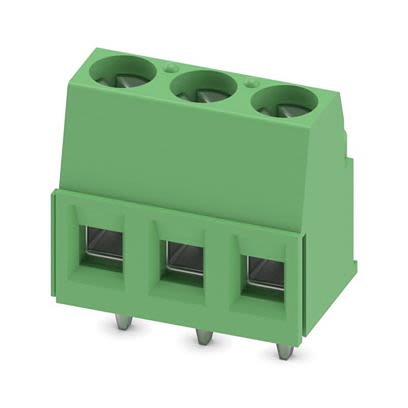 Phoenix Contact MKDSP 1 Series PCB Terminal Block, 3-Contact, 5.08 mm Pitch, Wave Soldering Mount, 1 Row