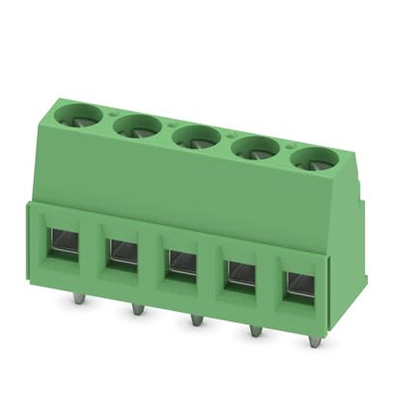 Phoenix Contact MKDSP 1 Series PCB Terminal Block, 5-Contact, 5.08 mm Pitch, Wave Soldering Mount, 1 Row