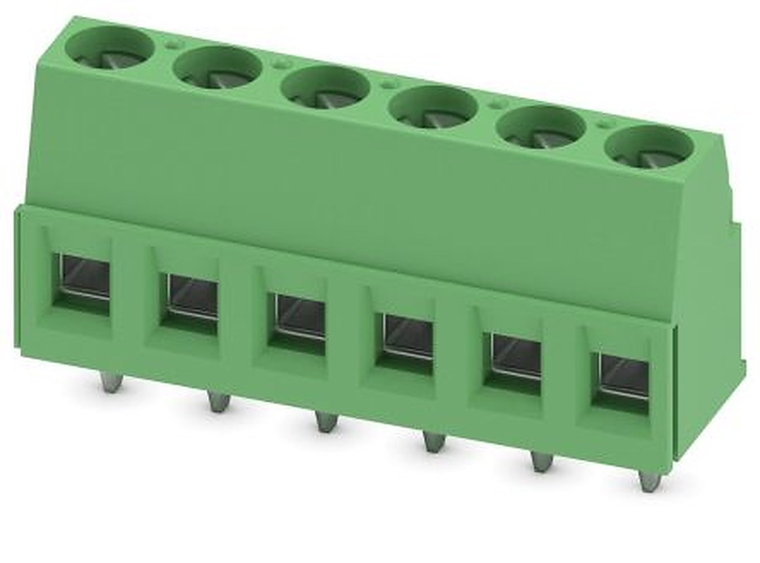 Phoenix Contact PCB Terminal Block, 6-Contact, 5.08 mm Pitch, Wave Soldering Mount, 1 Row