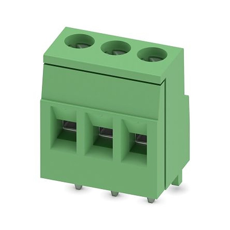 Phoenix Contact MKDS Series PCB Terminal Block, 3-Contact, 5.08 mm Pitch, Wave Soldering Mount, 1 Row