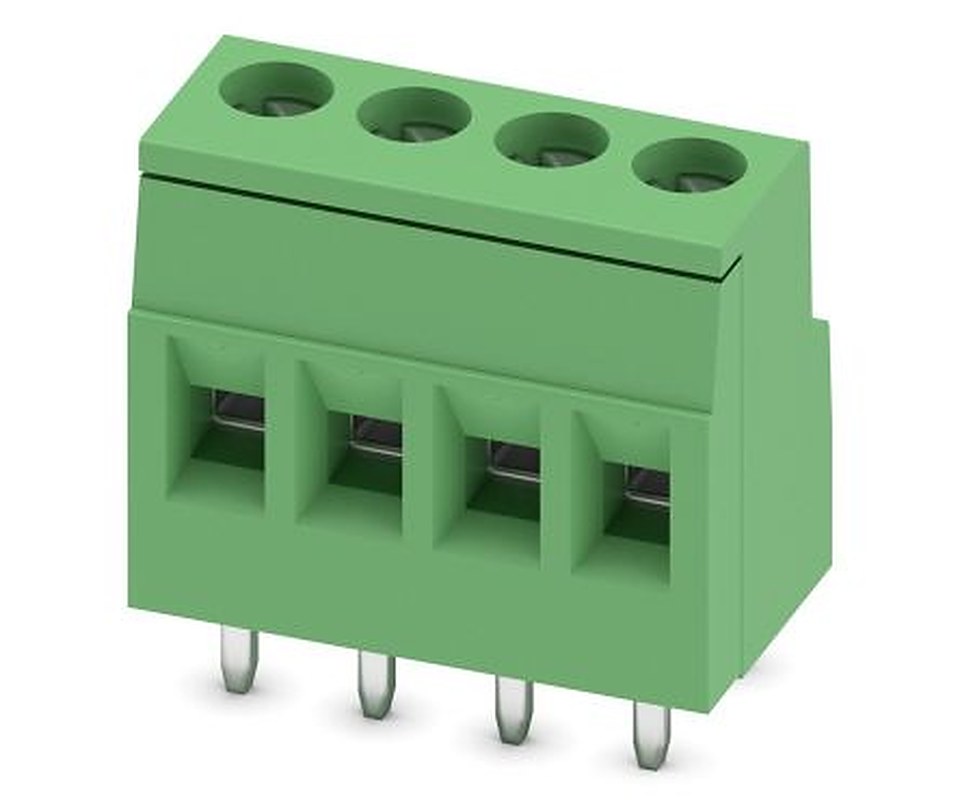 Phoenix Contact MKDSD 2.5/4-5.08 Series PCB Terminal Block, 4-Contact, 5.08 mm Pitch, 1 Row, 1730528