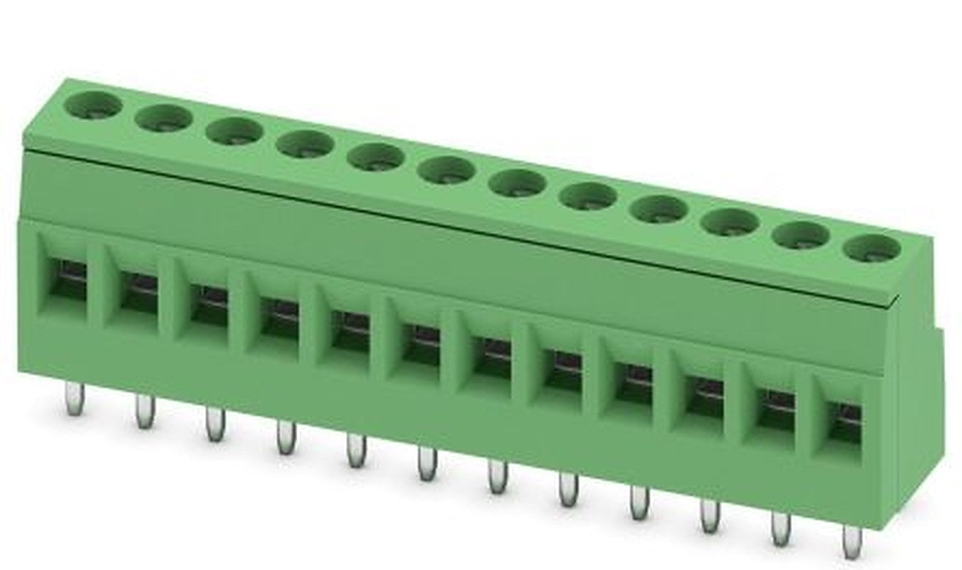 Phoenix Contact MKDSD 2.5/12-5.08 Series PCB Terminal Block, 12-Contact, 5.08 mm Pitch, 1 Row, 1730609