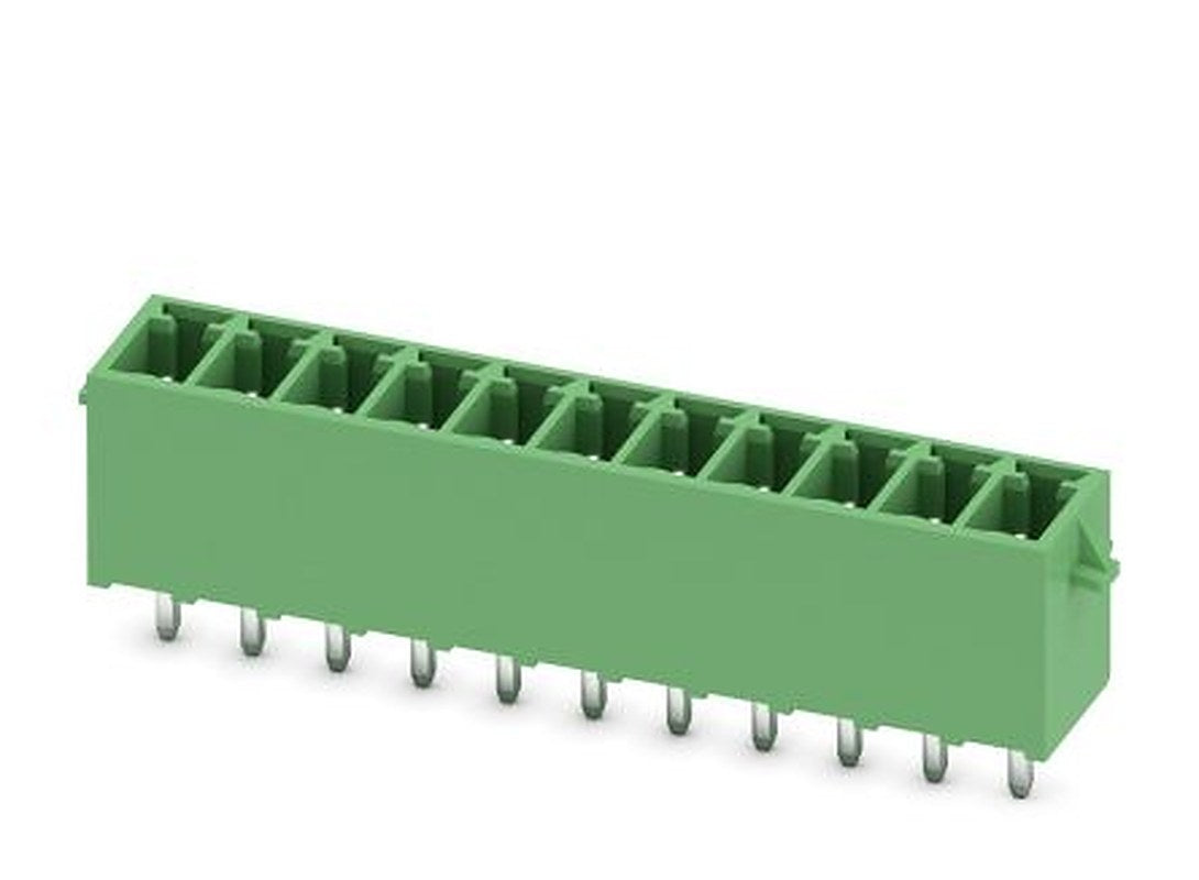 Phoenix Contact MCV 1.5/11-G-3.5-RN Series Pluggable Terminal Block, 11-Contact, 3.5 mm Pitch, 1 Row, 1731578