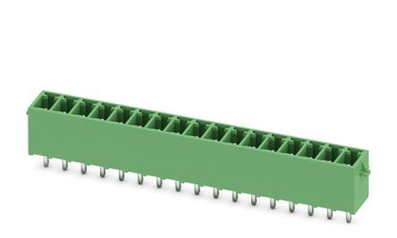 Phoenix Contact MCV 1.5/17-G-3.5-RN Series Pluggable Terminal Block, 17-Contact, 3.5 mm Pitch, 1 Row, 1731633