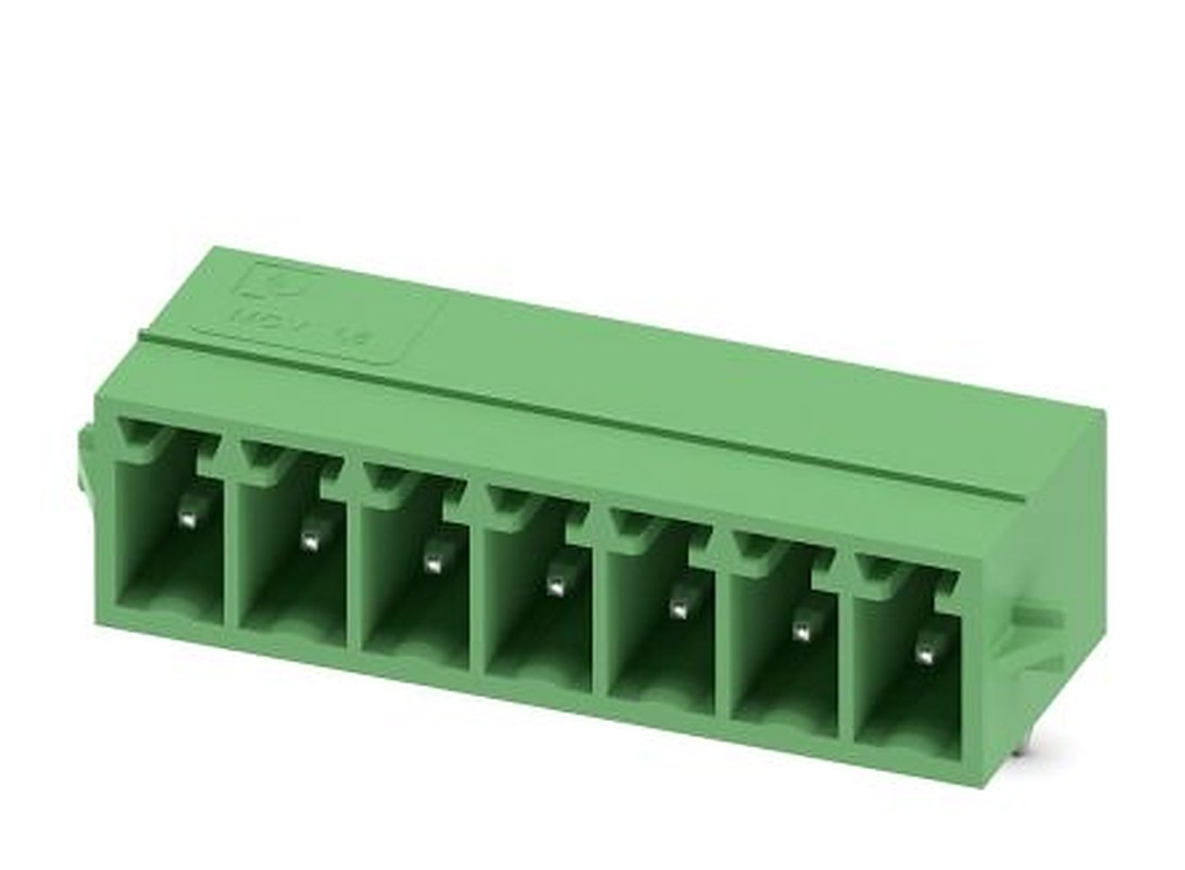 Phoenix Contact MC 1.5/ 7-G-3.5-RN Series Pluggable Terminal Block, 7-Contact, 3.5 mm Pitch, 1 Row, 1731727