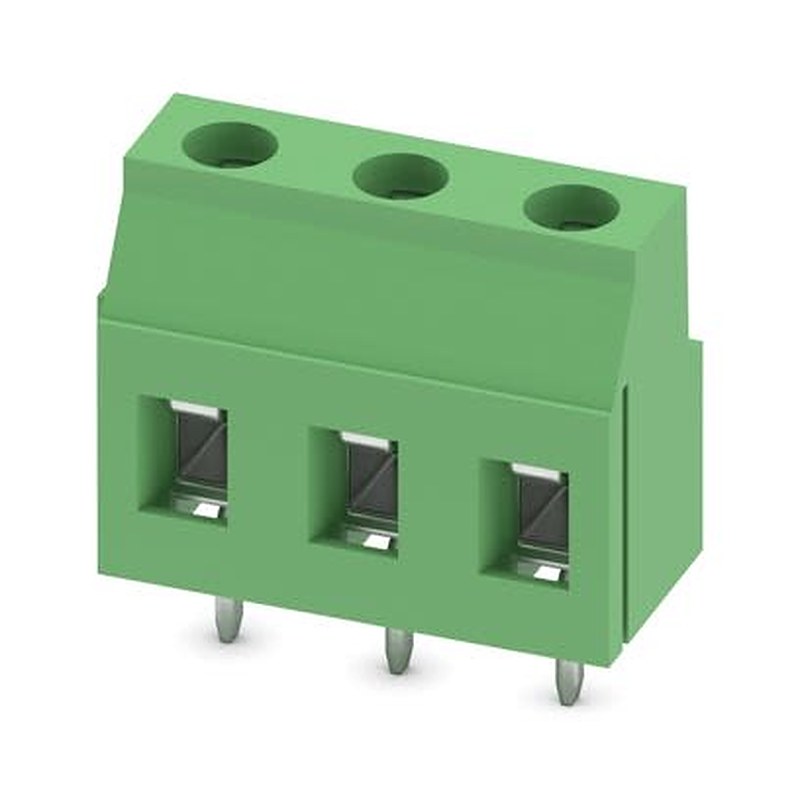 Phoenix Contact GMKDSP 3 Series PCB Terminal Block, 3-Contact, 7.5 mm Pitch, Wave Soldering Mount, 1 Row