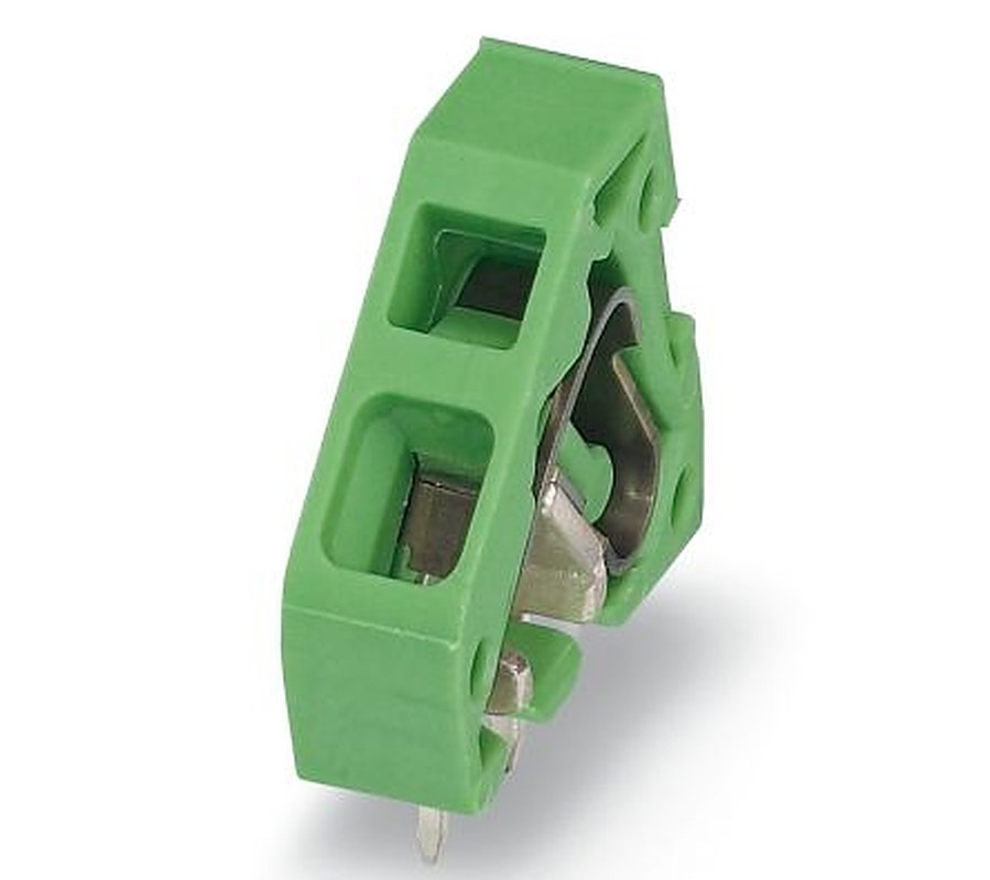 Phoenix Contact ZFKDS 2.5-5.08 L-EX Series 45° PCB Terminal Block, 1 Contact(s), 5.08 mm Pitch, 1 Row