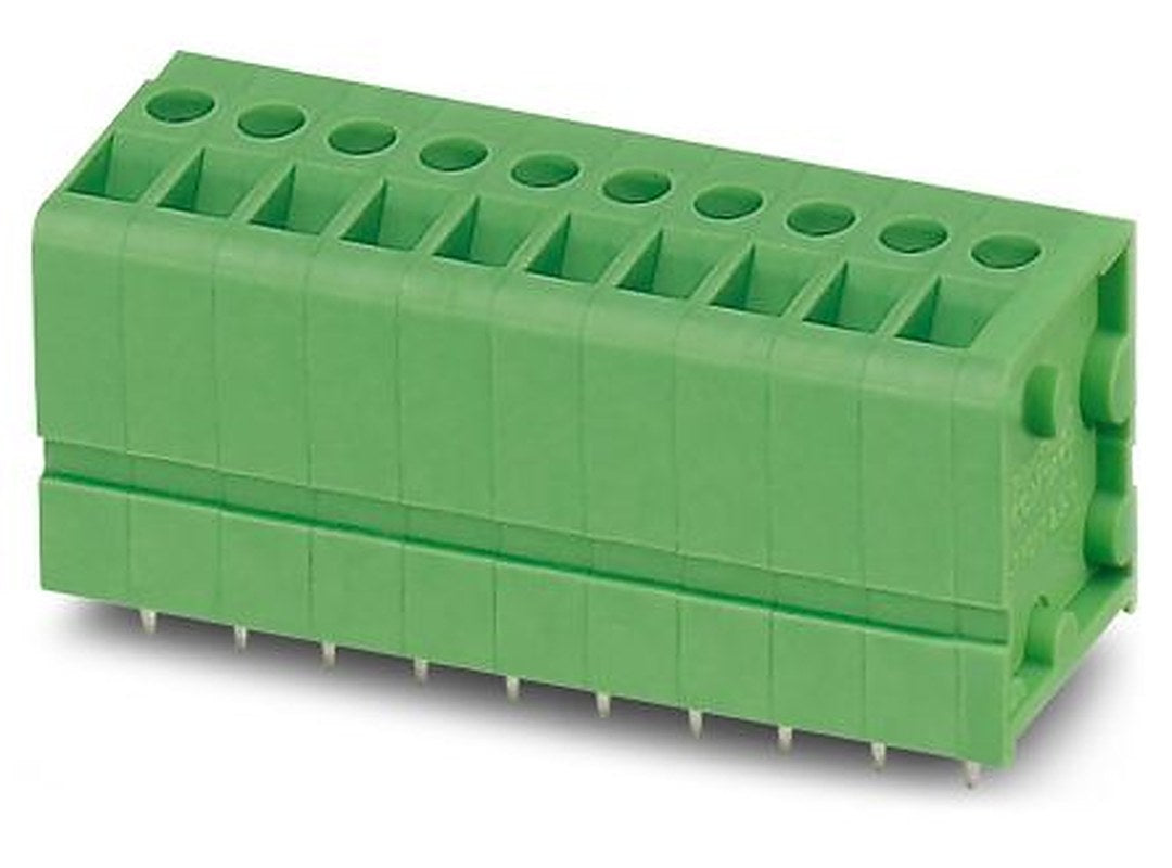 Phoenix Contact FRONT 2.5-V/SA10/4 Series PCB Terminal Block, 4-Contact, 5 mm Pitch, 1 Row, 1732238