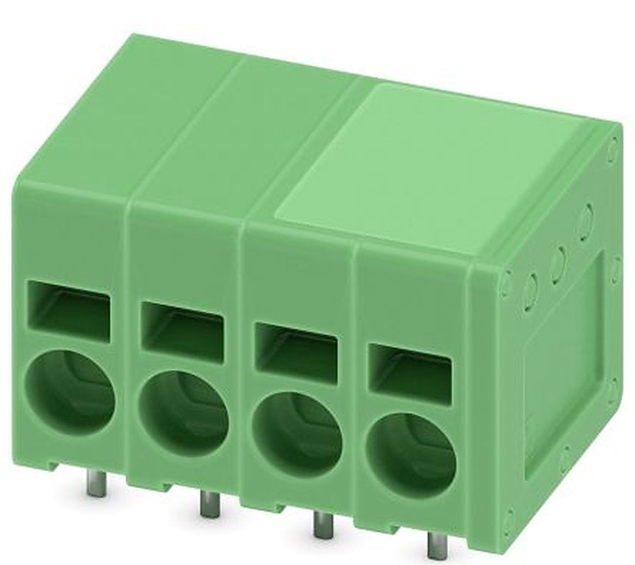 Phoenix Contact SPT 2.5/4-H-5.0-EX Series Straight PCB Terminal Block, 4 Contact(s), 5 mm Pitch, 1 Row