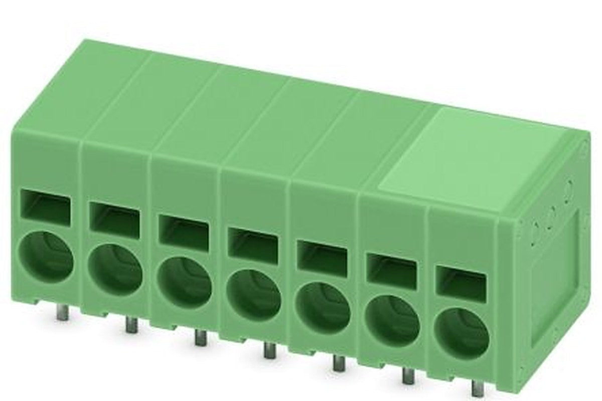 Phoenix Contact SPT 2.5/7-H-5.0-EX Series Straight PCB Terminal Block, 7 Contact(s), 5 mm Pitch, 1 Row