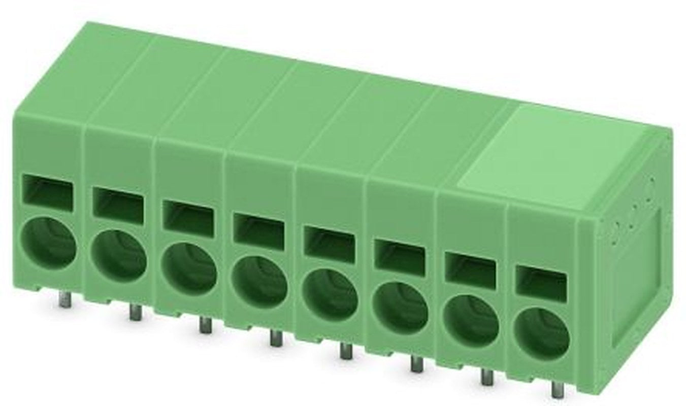 Phoenix Contact SPT 2.5/8-H-5.0-EX Series Straight PCB Terminal Block, 8 Contact(s), 5 mm Pitch, 1 Row