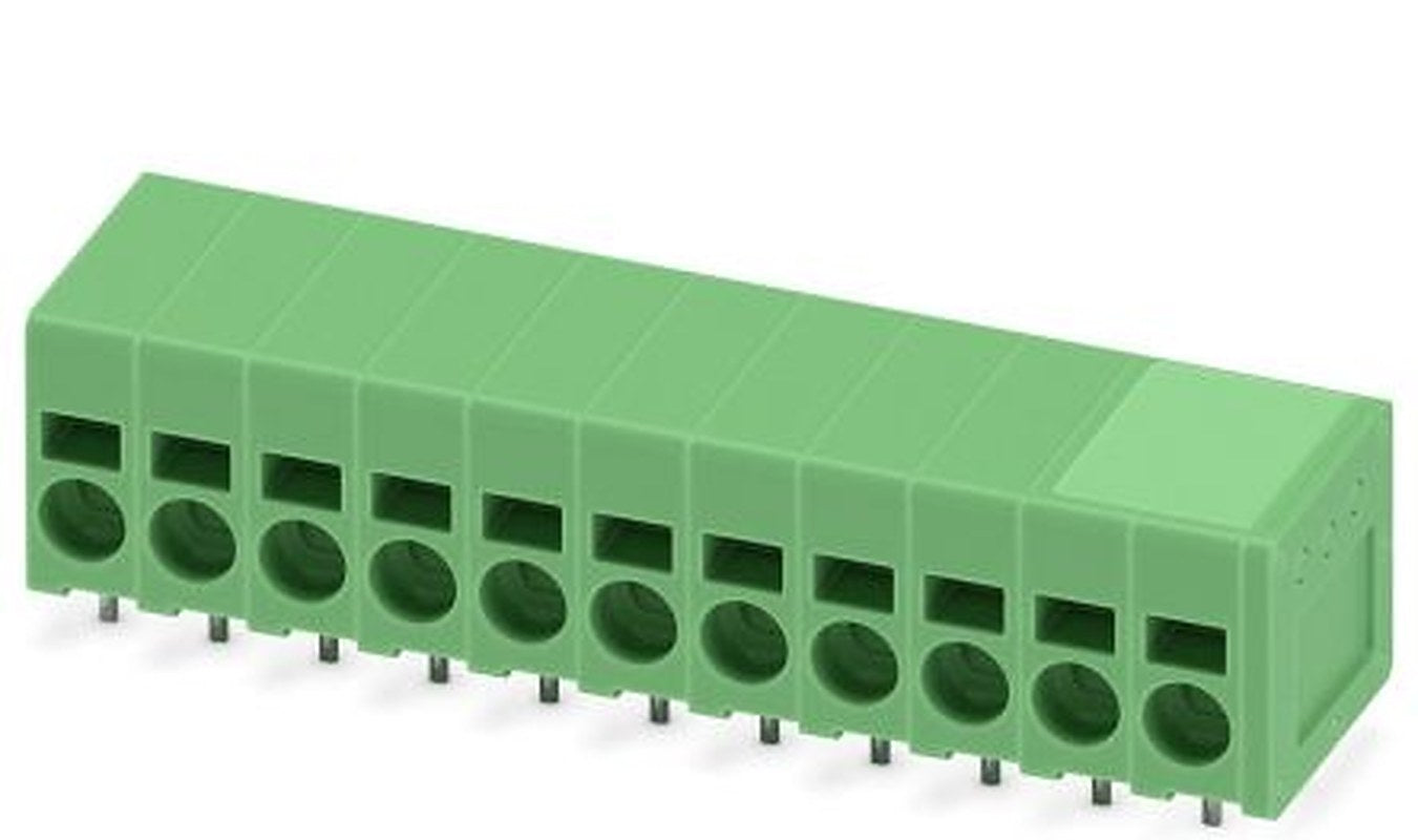 Phoenix Contact SPT 2.5/11-H-5.0-EX Series Straight PCB Terminal Block, 11 Contact(s), 5 mm Pitch, 1 Row