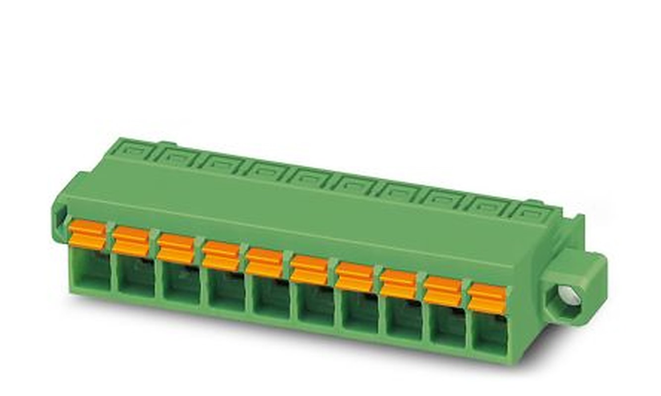 Phoenix Contact FKCN 2.5/2-STF Series Pluggable Terminal Block, 2-Contact, 5 mm Pitch, 1 Row, 1732962