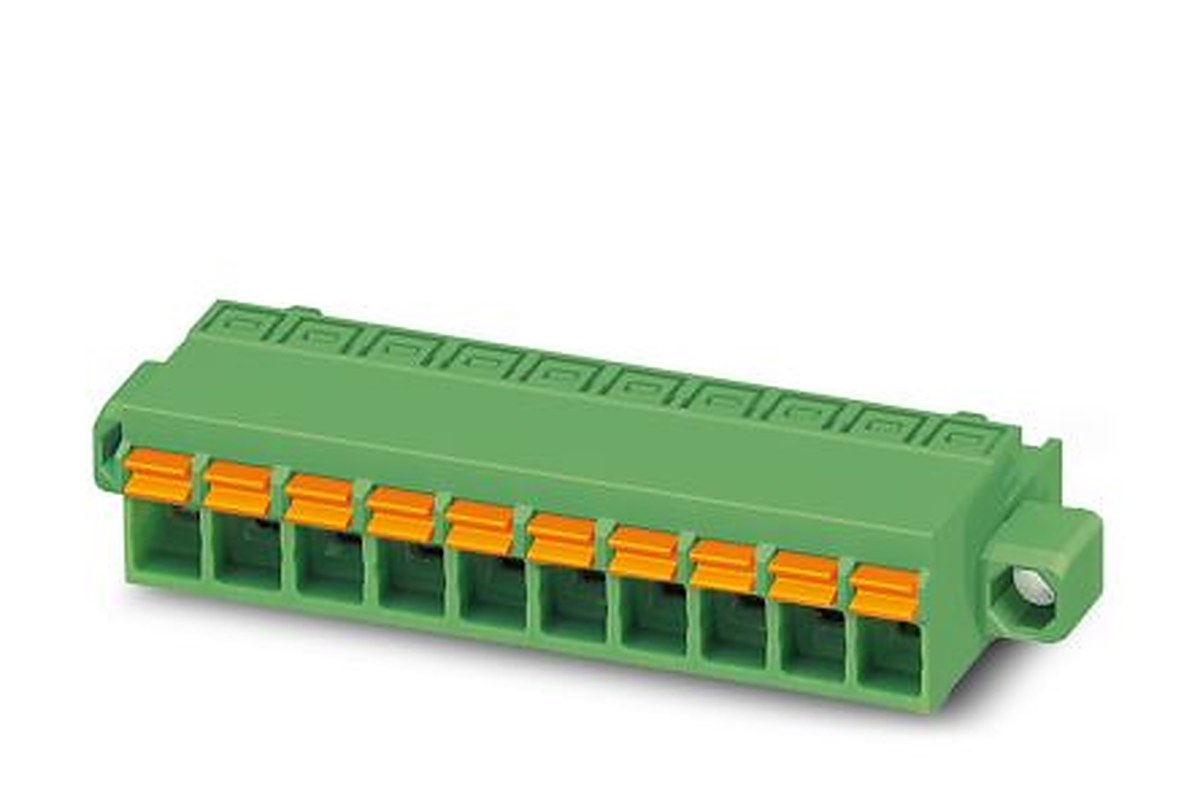 Phoenix Contact FKCN 2.5/13-STF Series Pluggable Terminal Block, 13-Contact, 5 mm Pitch, 1 Row, 1733068