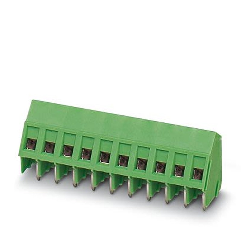 Phoenix Contact SMKDSP 1/5 Series PCB Terminal Block, 2-Contact, 5 mm Pitch, Wave Soldering Mount, 1 Row