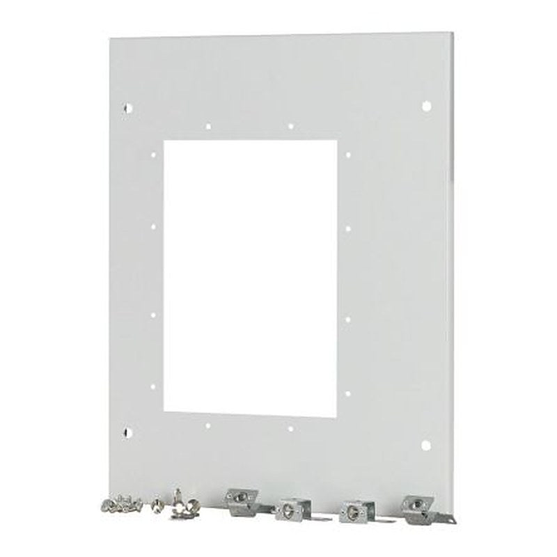 Eaton Steel Powder Coated Front Plate Front Cover, 417mm W, 30 mm L for Use with Enclosure