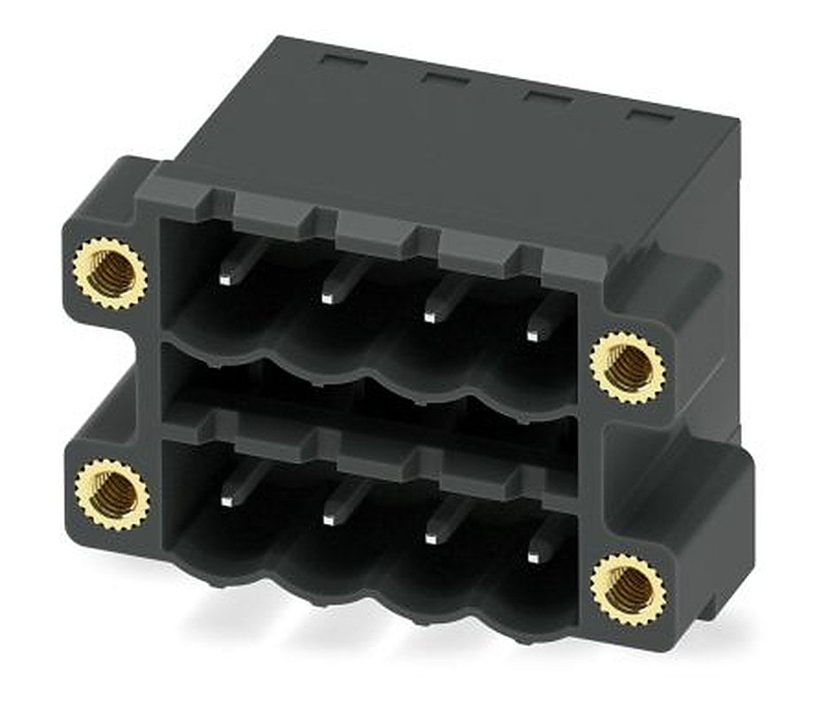 Phoenix Contact CCDN 2.5/ 4-G1F P26 THR Series Pluggable Terminal Block, 4-Contact, 5 mm Pitch, 2 Row, 1734465