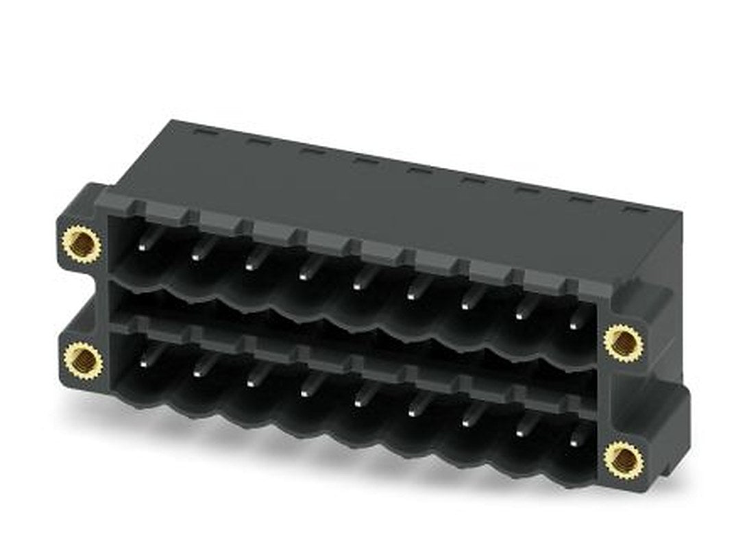 Phoenix Contact CCDN 2.5/ 9-G1F P26 THR Series Pluggable Terminal Block, 9-Contact, 5 mm Pitch, 2 Row, 1734517