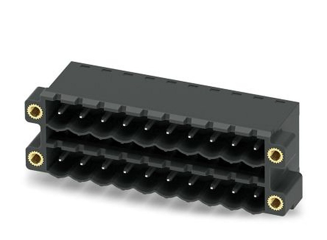 Phoenix Contact CCDN 2.5/10-G1F P26 THR Series Pluggable Terminal Block, 10-Contact, 5 mm Pitch, 2 Row, 1734520