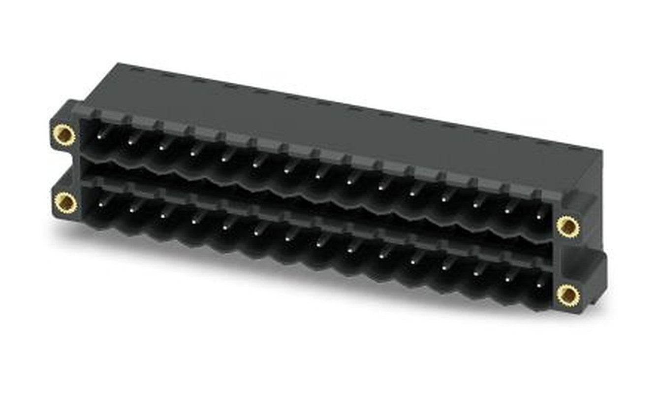 Phoenix Contact CCDN 2.5/15-G1F P26 THR Series Pluggable Terminal Block, 15-Contact, 5 mm Pitch, 2 Row, 1734575