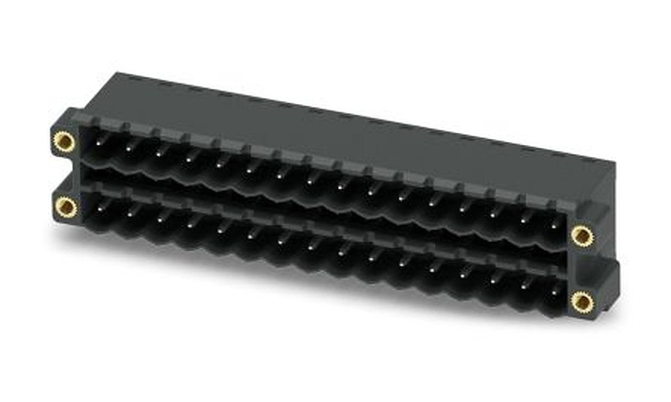 Phoenix Contact CCDN 2.5/16-G1F P26 THR Series Pluggable Terminal Block, 16-Contact, 5 mm Pitch, 2 Row, 1734588