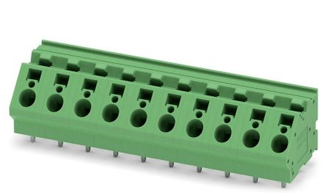 Phoenix Contact ZFKDSA 4-10-10 Series 45° PCB Terminal Block, 10 Contact(s), 10 mm Pitch, 1 Row