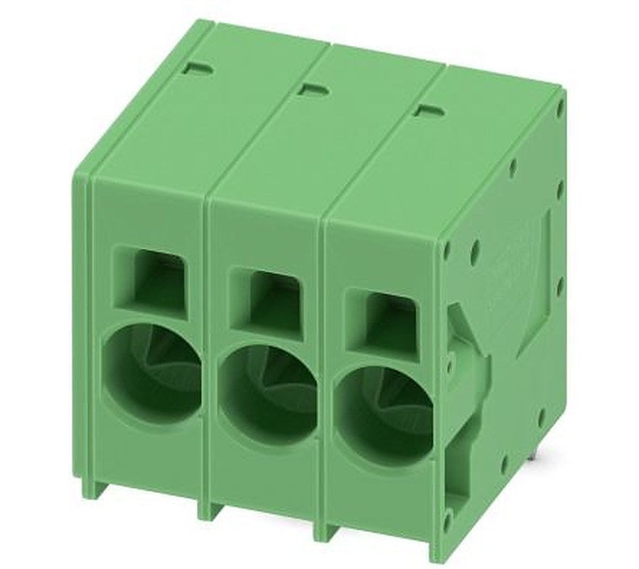 Phoenix Contact SPT 16/3-H-10.0-ZB Series Straight PCB Terminal Block, 3 Contact(s), 10 mm Pitch, 1 Row