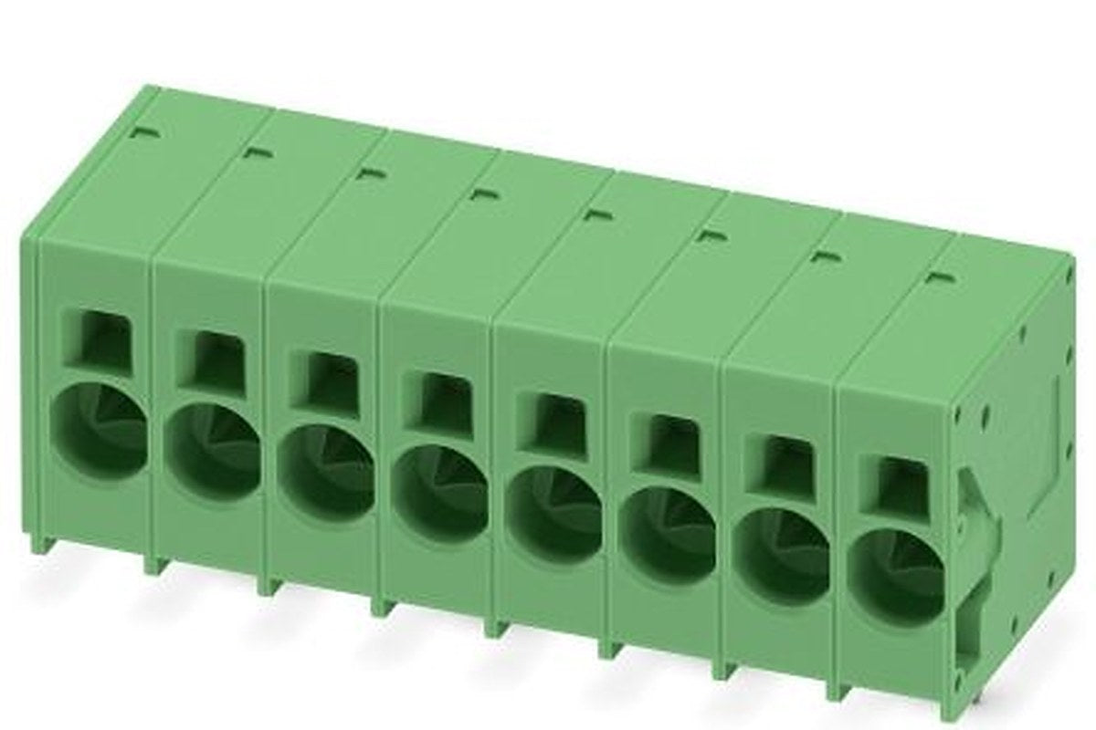 Phoenix Contact SPT 16/8-H-10.0-ZB Series Straight PCB Terminal Block, 8 Contact(s), 10 mm Pitch, 1 Row