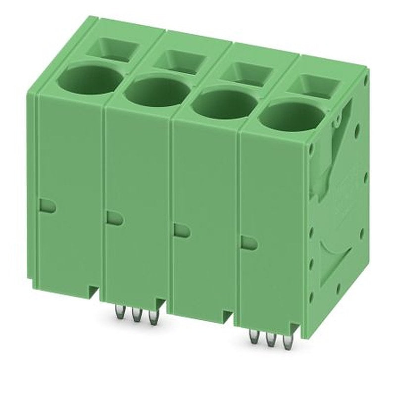 Phoenix Contact SPT 16/4-V-10.0-ZB Series Right Angle PCB Terminal Block, 4 Contact(s), 10 mm Pitch, 1 Row