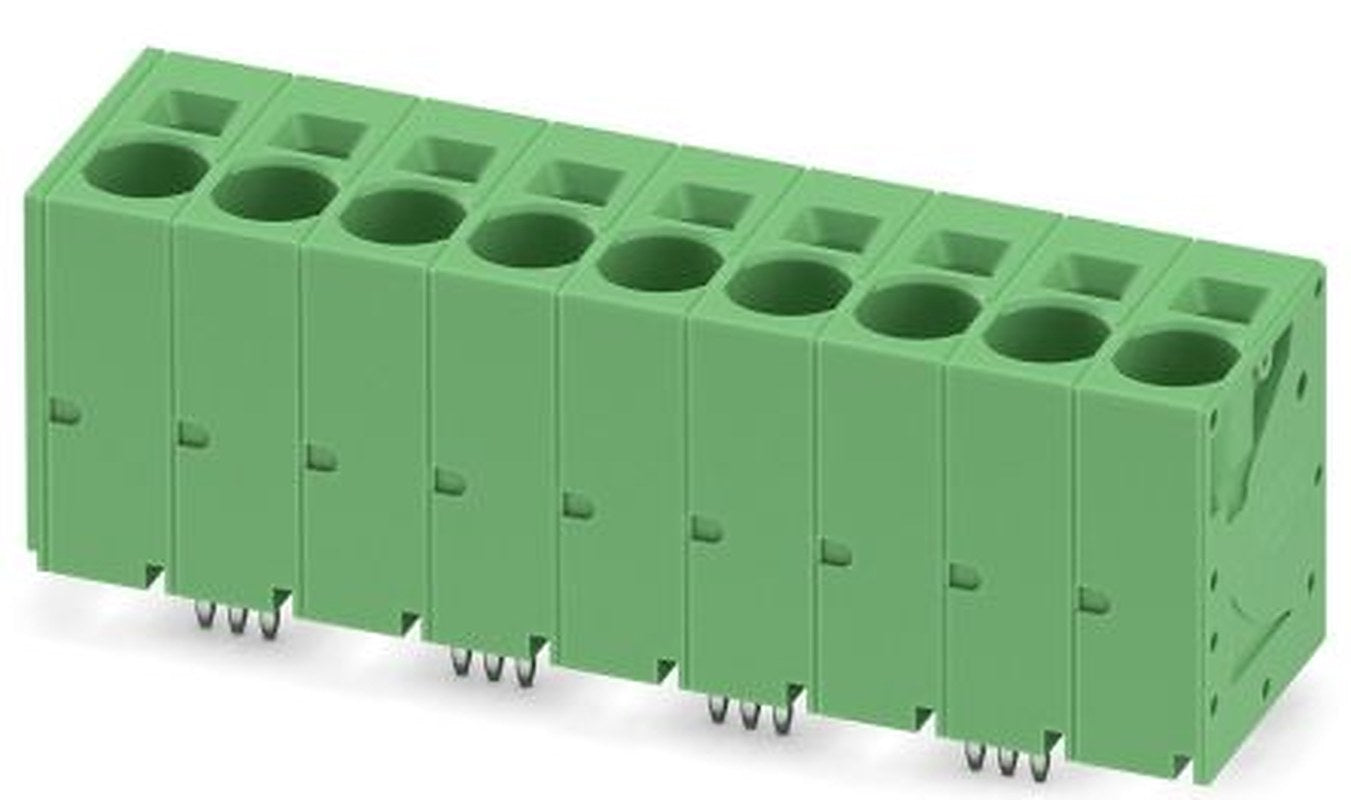 Phoenix Contact SPT 16/9-V-10.0-ZB Series Right Angle PCB Terminal Block, 9 Contact(s), 10 mm Pitch, 1 Row
