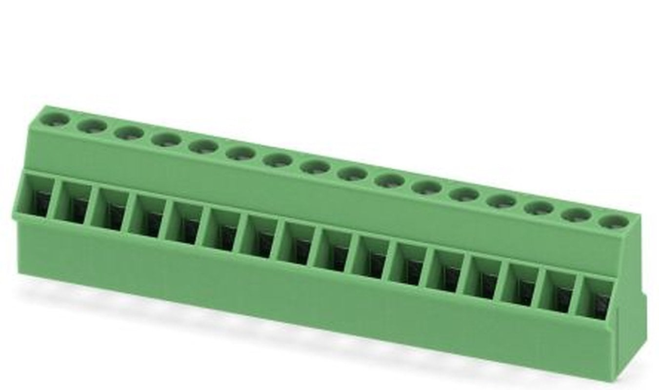 Phoenix Contact SMKDS 2.5/16-5.08 Series 50° PCB Terminal Block, 16 Contact(s), 5.08 mm Pitch, 1 Row