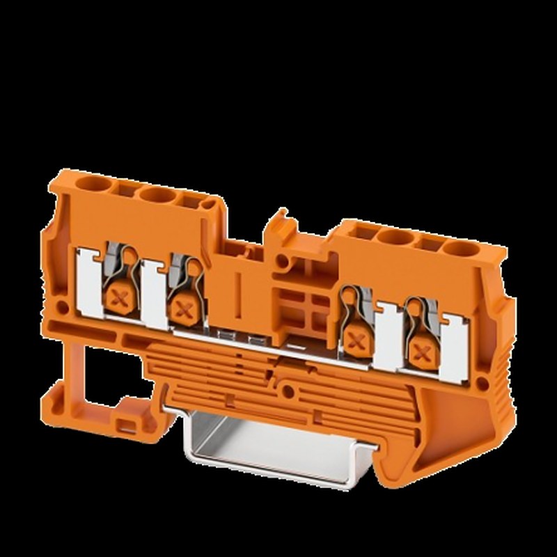 Phoenix Contact 1741338 XT 2.5 Series Terminal Block Orange, 2.5mm², 4-Level, Push-in, EN 45545-2 HL3