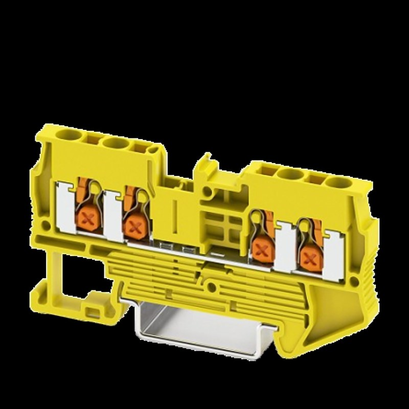 Phoenix Contact 1741932 XT 2.5 Series Terminal Block Yellow, 2.5mm², 4-Level, Push-in, EN 45545-2 HL3