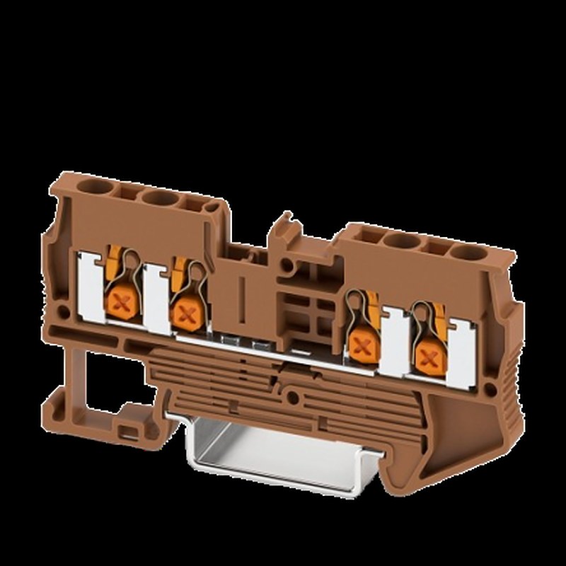 Phoenix Contact 1741933 XT 2.5 Series Terminal Block Brown, 2.5mm², 4-Level, Push-in, EN 45545-2 HL3