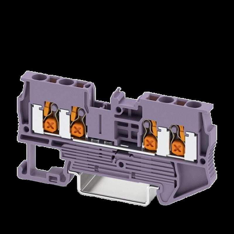 Phoenix Contact 1741936 XT 2.5 Series Terminal Block Violet, 2.5mm², 4-Level, Push-in, EN 45545-2 HL3