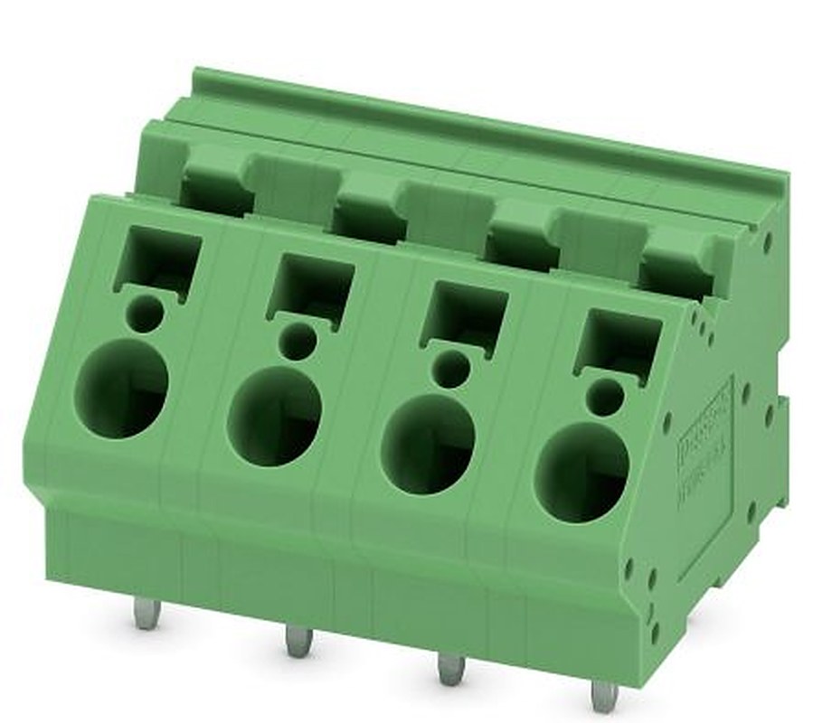 Phoenix Contact ZFKDSA 4-10- 4 Series 45° PCB Terminal Block, 4 Contact(s), 10 mm Pitch, 1 Row