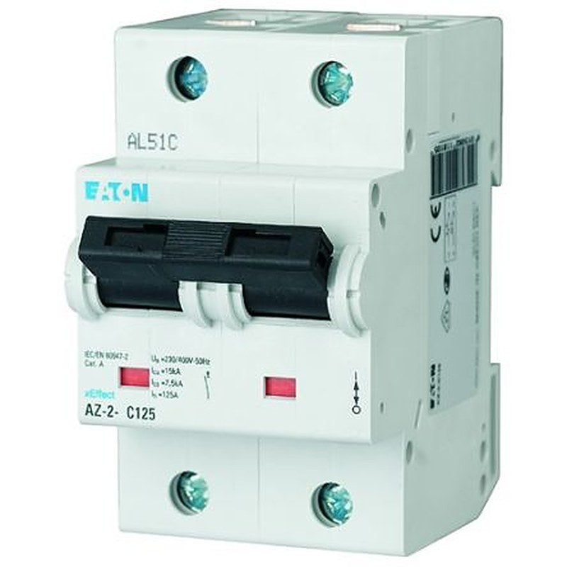 Eaton AZ Miniature Circuit Breaker, 2-Pole, 80A, Type B, 400V ac AC