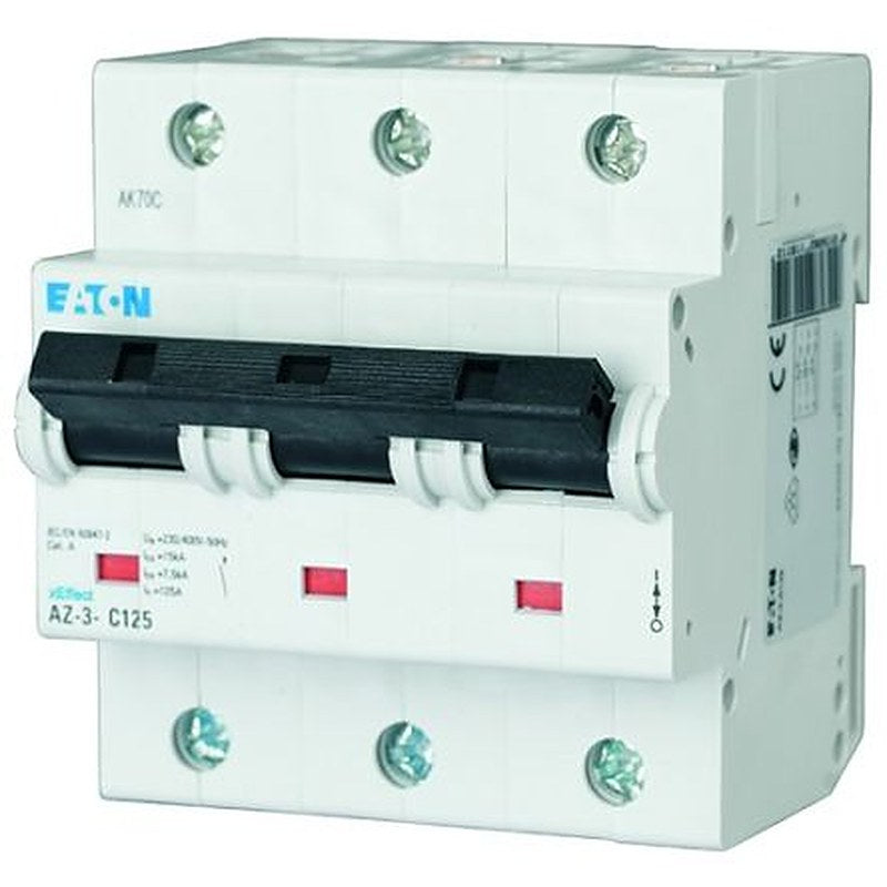 Eaton AZ Miniature Circuit Breaker, 3-Pole, 63A, Type B, 400V ac AC