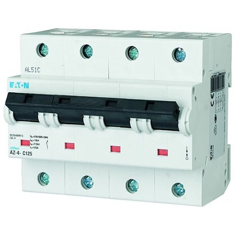 Eaton AZ xEffect Miniature Circuit Breaker, 4-Pole, 125A, Type B, 400V ac AC