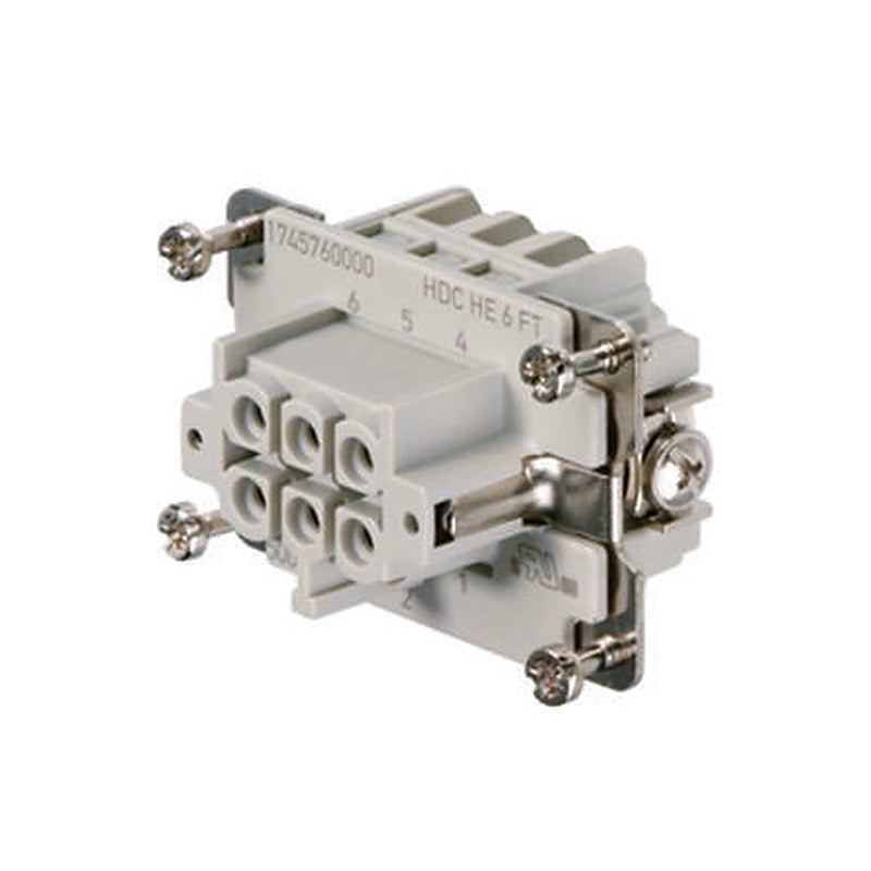 Weidmüller Contact Insert, 24A, HE Series Female, 6 Contacts