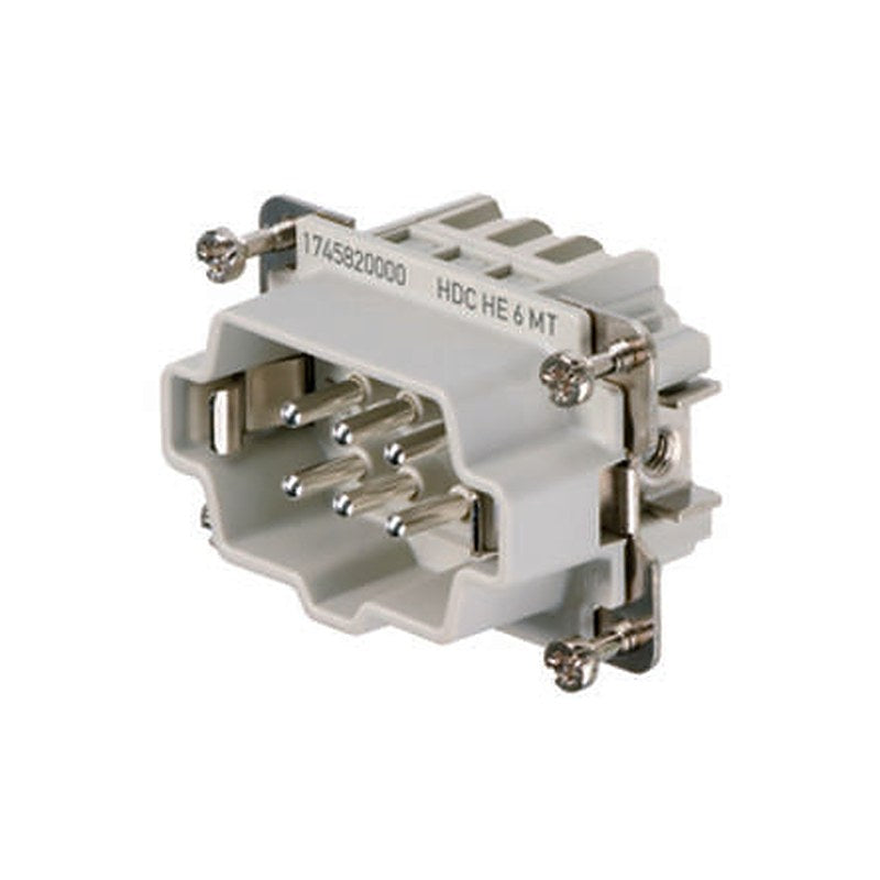 Weidmüller Contact Insert, 24A, HE Series Male, 6 Contacts
