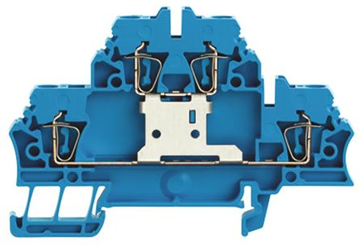 Weidmüller 1745880000 Z Series Feed Through Terminal Block Blue, 2.5mm², 2-Level, Clamp