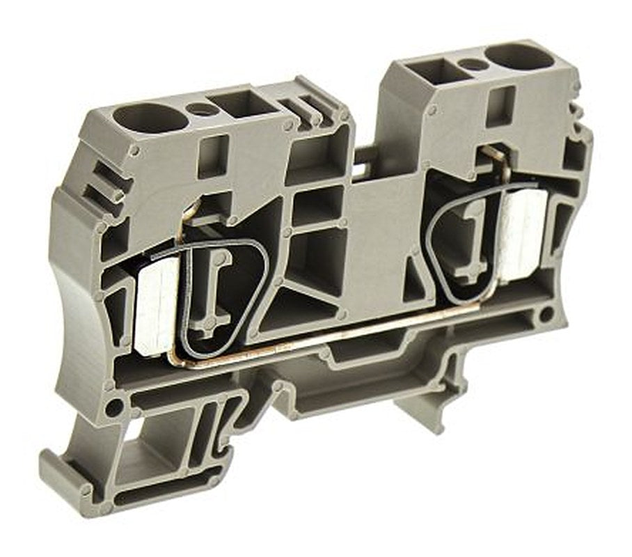 Weidmüller 1746750000 ZDU Series Feed Through Terminal Block Brown, 10mm², 1-Level, Clamp