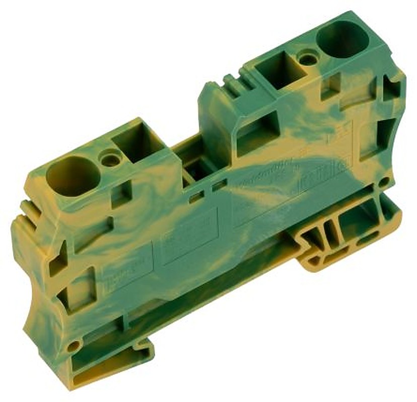 Weidmüller 2-Way ZPE 10 Earth Terminal Block, 16mm², 16AWG, 6 AWG Wire, Clamp, Wemid Housing