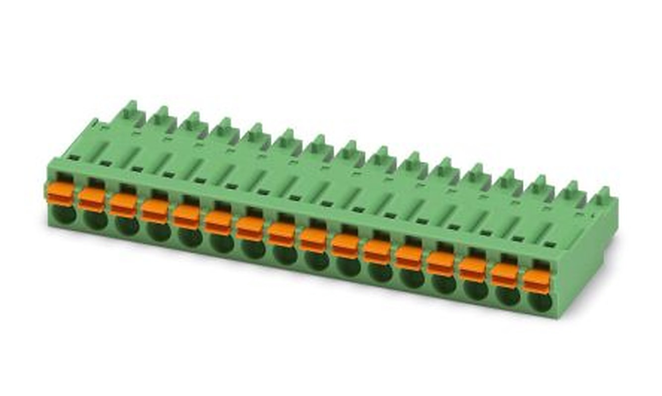Phoenix Contact 5/16-ST, FMC 1 Series Pluggable Terminal Block, 16-Contact, 3.81 mm Pitch, 1 Row, 1748118