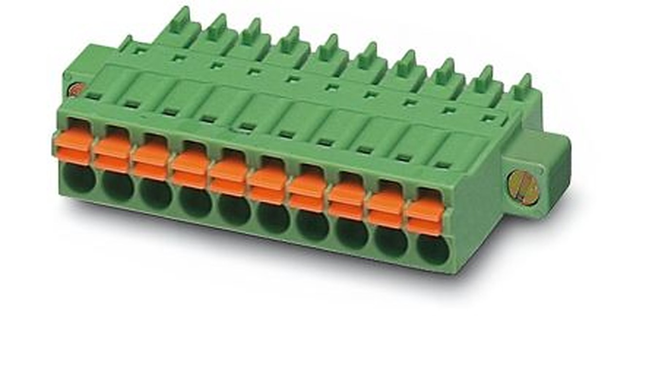 Phoenix Contact FMC 1.5/16-STF-3.81 Series Pluggable Terminal Block, 16-Contact, 3.81 mm Pitch, 1 Row, 1748493
