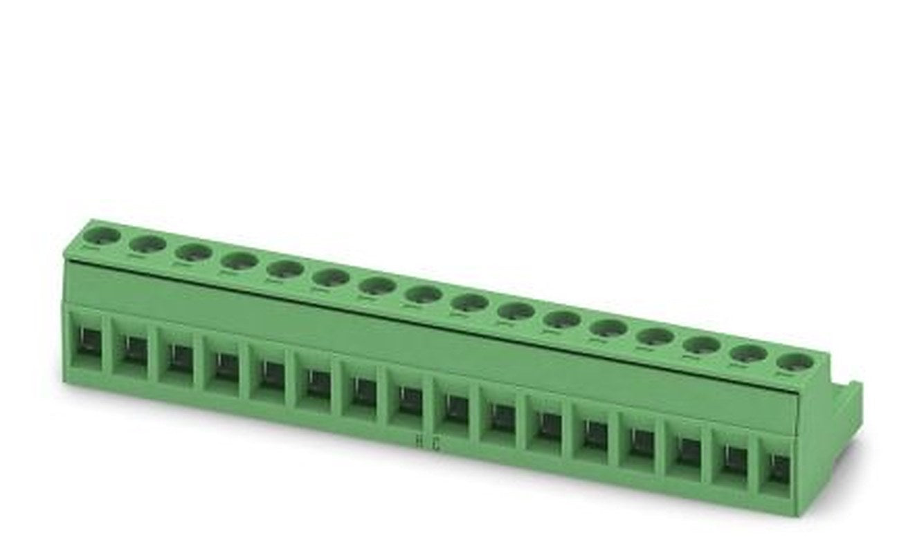 Phoenix Contact MSTB 2.5 HC/16-ST-5.08 Series Pluggable Terminal Block, 16-Contact, 5.08 mm Pitch, 1 Row, 1748820